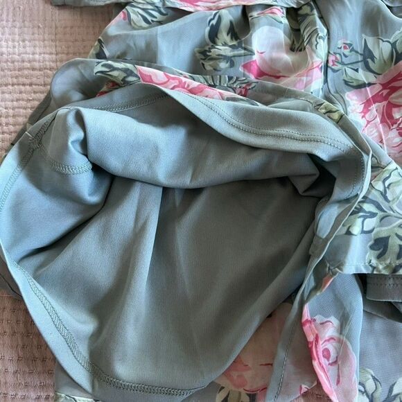 Show Me Your Mumu Off Shoulder Romper Womens XS Blue Pink Floral Boho Festival - Picture 10 of 15